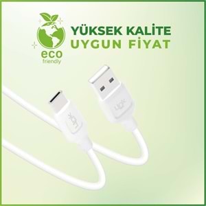 Linktech K450 Strong 1 Metre 2.4A Max Metal Başlı Type-C Şarj Kablosu