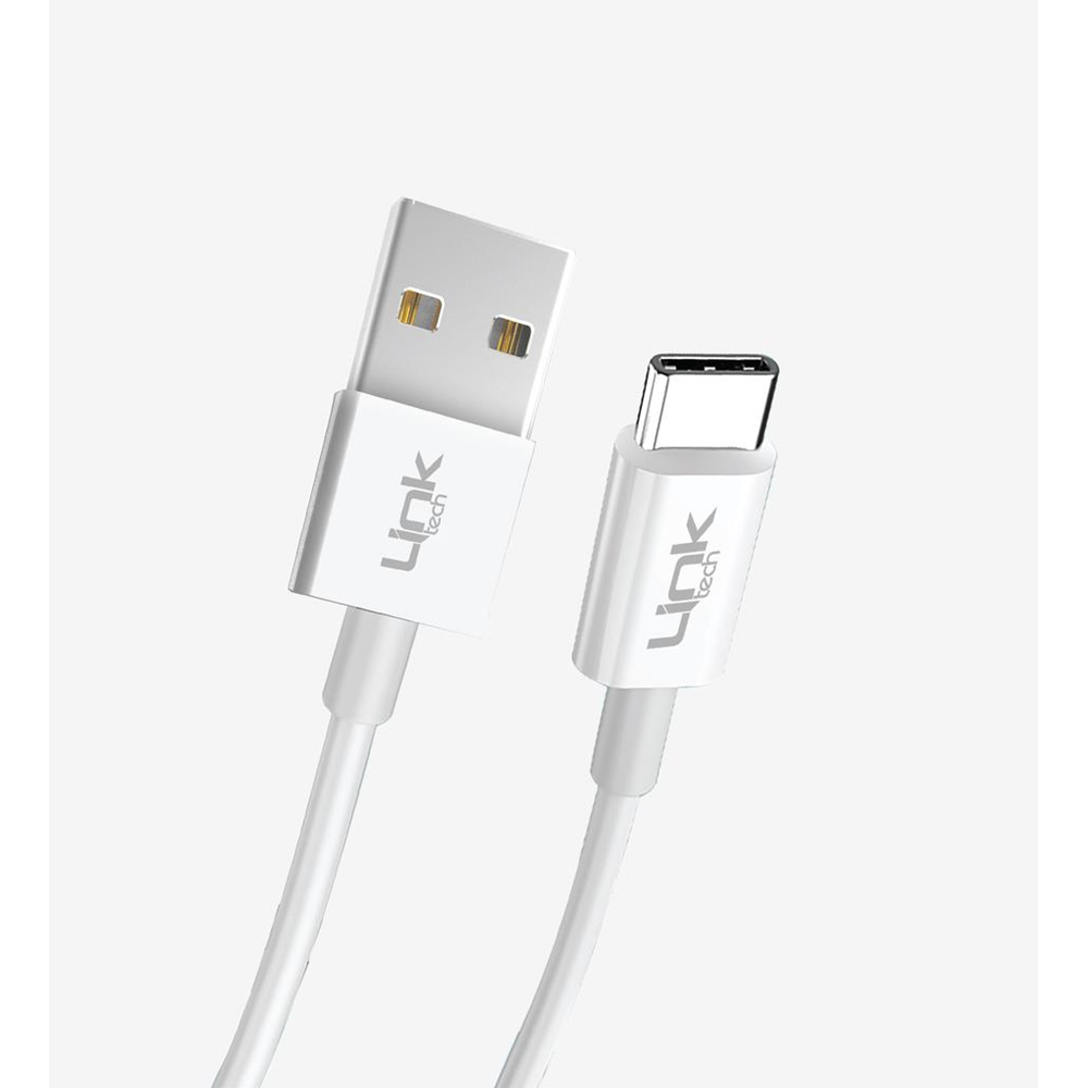 LinkTech K564 Beyaz Strong 30cm 2.4A Type-C PowerBank Şarj Kablosu