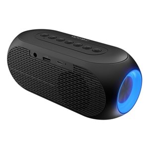 Mikado MD-W7 1200mAh 5W Siyah Bluetooth-Aux-Derece-Usb-FM Double Alarmlı Saat Speaker