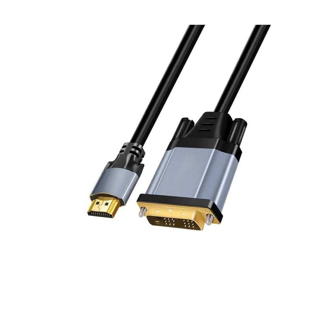 PrimeX Mate MG21530 3 Metre HDMI to DVI kablo, Altın Uç DVI to HDMI Kablo 3 Metre, Çift Yönlü HDMI to DVI 24K Kablo