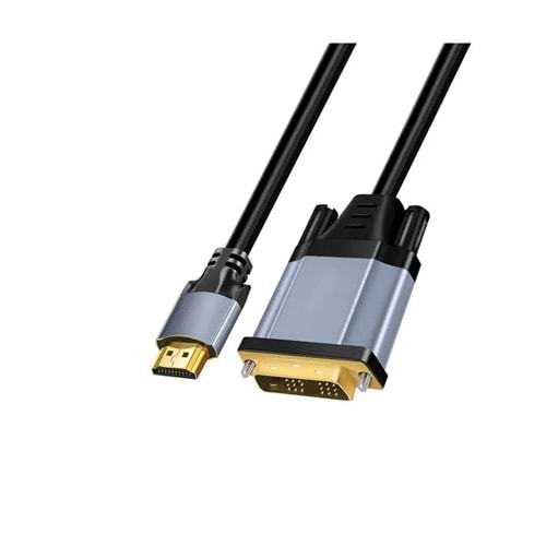 PrimeX Mate MG21530 3 Metre HDMI to DVI kablo, Altın Uç DVI to HDMI Kablo 3 Metre, Çift Yönlü HDMI to DVI 24K Kablo