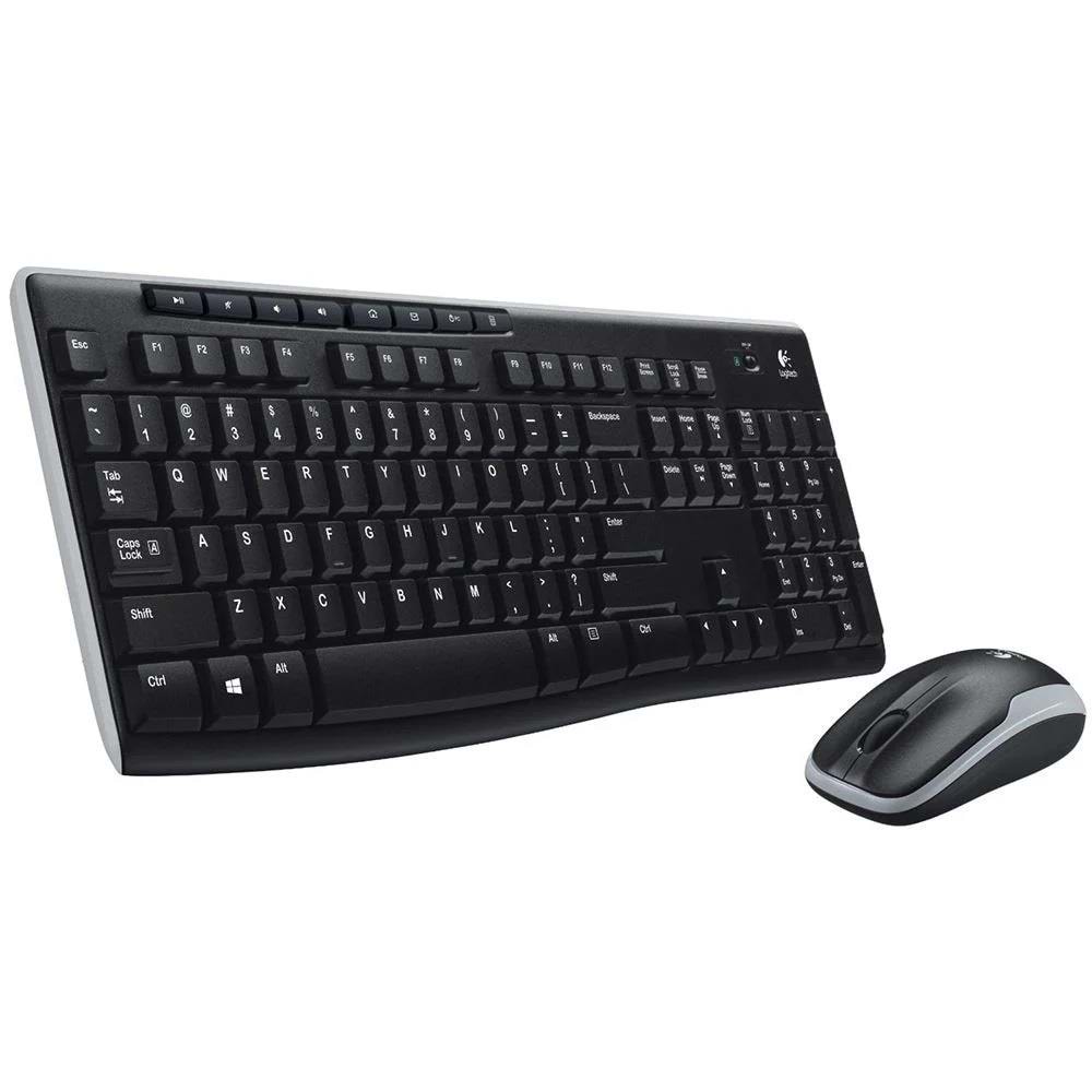 Logitech MK270 Kablosuz USB Alıcılı Türkçe Q Klavye Mouse Seti, Siyah 920-004525