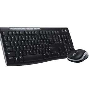 Logitech MK270 Kablosuz USB Alıcılı Türkçe Q Klavye Mouse Seti, Siyah 920-004525