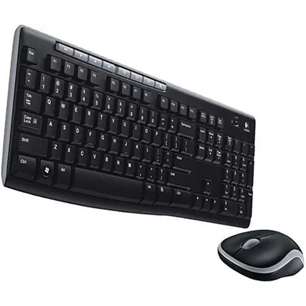 Logitech MK270 Kablosuz USB Alıcılı Türkçe Q Klavye Mouse Seti, Siyah 920-004525