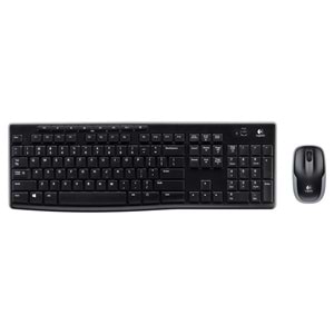 Logitech MK270 Kablosuz USB Alıcılı Türkçe Q Klavye Mouse Seti, Siyah 920-004525