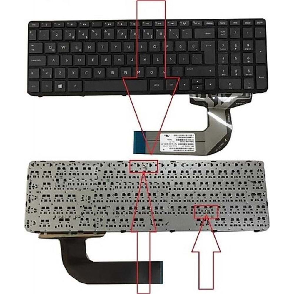 RETRO NBKL105 Hp 15-n000 uyumlu Siyah Türkçe Q Notebook Klavyesi