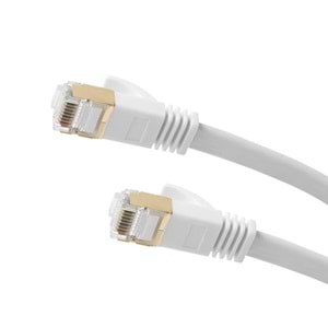 Dark 3m Cat7 Kablo BC AWG30 FTP Beyaz Slim Patch Kablo (DK CB NT7F300W)