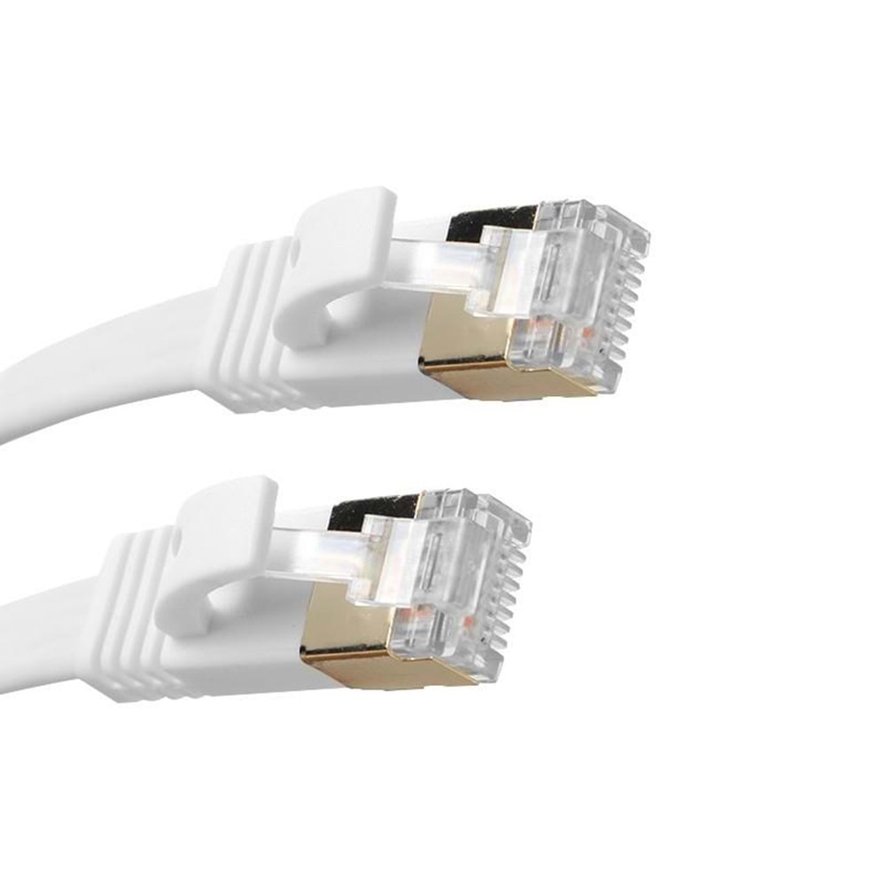 Dark 3m Cat7 Kablo BC AWG30 FTP Beyaz Slim Patch Kablo (DK CB NT7F300W)