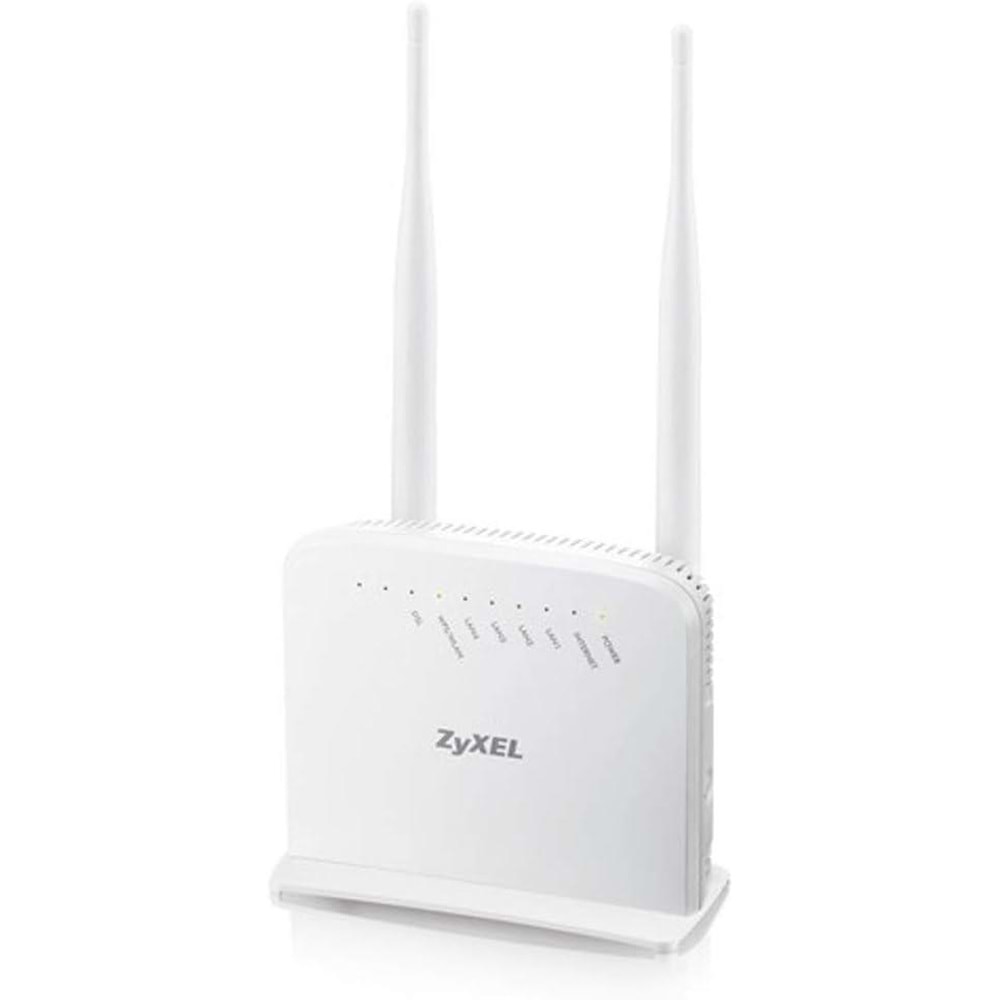 Zyxel P1302-T10D v3 300Mbps Kablosuz 4-Port 2x5dBi Antenli WPS ADSL2+ Modem/Router