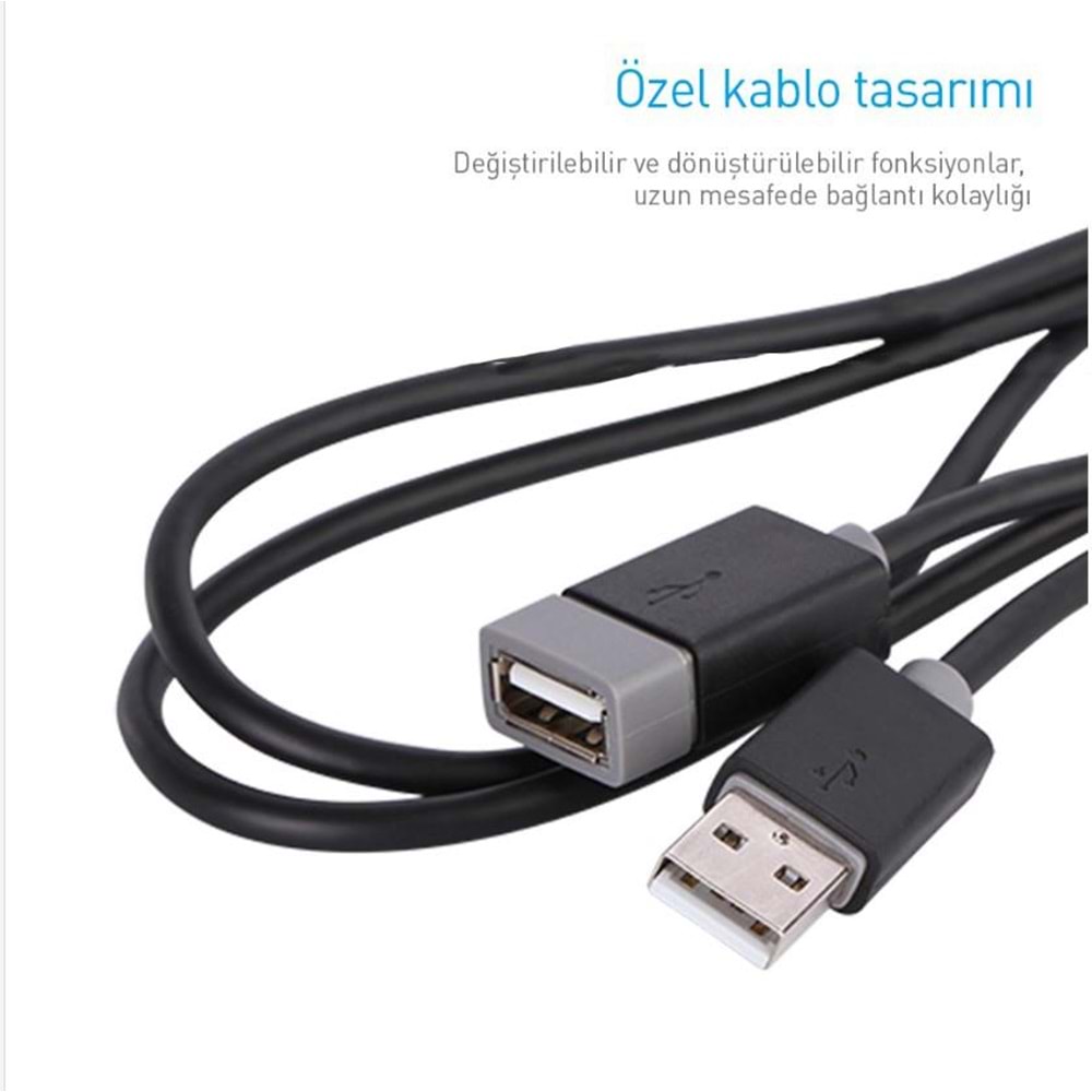 PrimeX Prolink PB467-0100 1 Metre USB Uzatma Kablo, Kısa Usb Uzatma Kablo