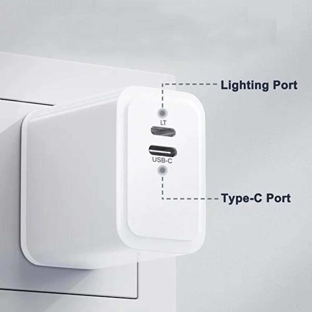 Sprange PLT-27 27W PD Type C Lightnig Şarj Adaptörü, Çift Yönlü Lightning to Type C Şarj Adaptörü