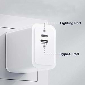 Sprange PLT-27 27W PD Type C Lightnig Şarj Adaptörü, Çift Yönlü Lightning to Type C Şarj Adaptörü