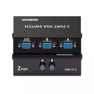 NBTech NB-1260 2 Port Vga Switch, Vga Splitter, Manuel Vga Switch 2 port (2 PC 1 Ekran)