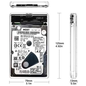 NBTech NB-250GB Harici Harddisk, USB3.0 Taşınabilir Disk