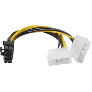 NBTech NB-4260 2xMolex to 8 PİN Ekran Kartı Güç Kablosu Çevirici, 4pin to 8pin Ekran Kartı Güç Kablosu