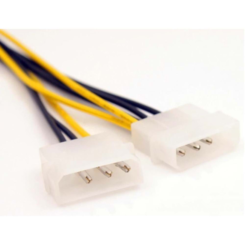 NBTech NB-4260 2xMolex to 8 PİN Ekran Kartı Güç Kablosu Çevirici, 4pin to 8pin Ekran Kartı Güç Kablosu