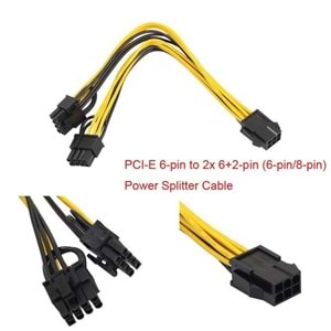 NBTech NB-4302-8 8 pin to 2x8 Pin PSU Ekran Kartı Güç Çevirici Kablo