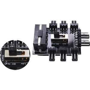 NBTech NB-4336 3 Pin Girişli 8 Port Fan Çoklayıcı Kart