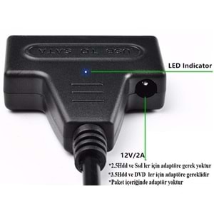 NBTech NB-4393 Type C Sata Çevirici, Type C Ssd Hdd Sata Hard Disk Kablosu, 2.5