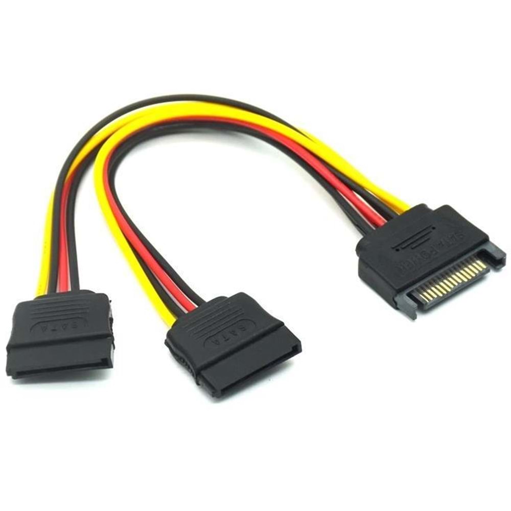 NBTech NB-4426 Sata to Sata Çoklayıcı , Sata Pin Dişi-2 Port Sata Erkek Çoklayıcı, Sata Y Kablo Splitter Hdd Bağlantı Kablosu