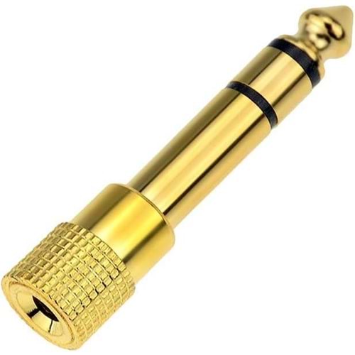 NBTech NB-4458 6.3 mm Erkek To 3.5 mm Dişi Çevirici Dönüştürücü Jack Adaptörü