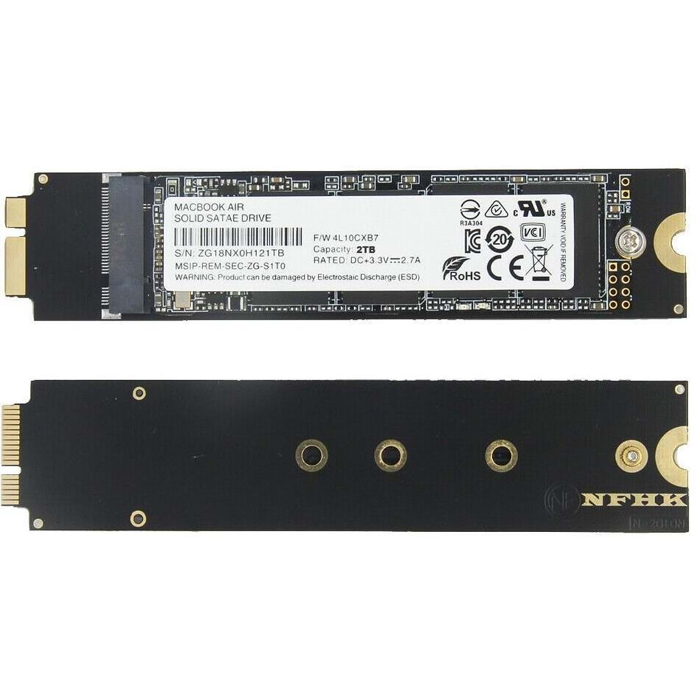 NBTech NB-4879 M2 SSD Macbook Çevirici, M.2 Ssd To 18(6+12) Pin Çevirici Dönüştürücü Kart Adaptör (M2 NVMe SSdlerde Çalışmaz)