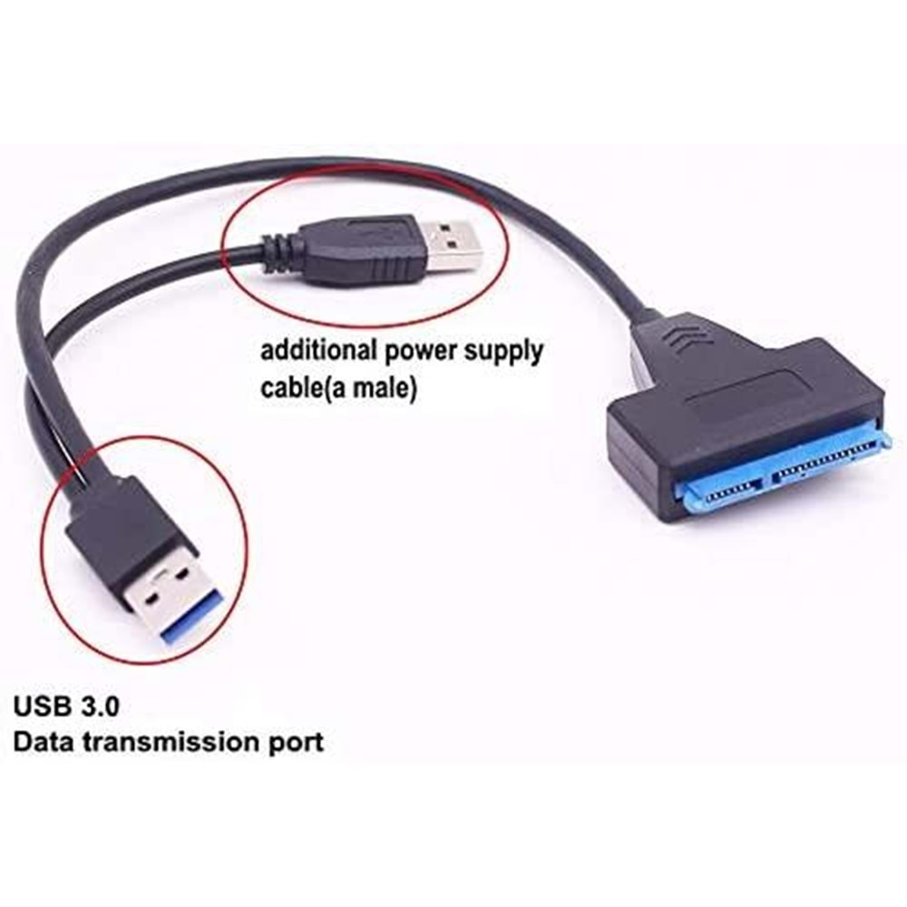 NBTech NB-5142 USB3.0 2.5 inç notebook Diski, 3.5 inç PC diski USB3.0 Çevirici, Sata Harddisk USB çevirici Kablo