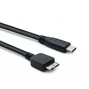 NBTech NB-5240 0.5 Metre TYPE C to Micro USB B Kablo, 50 CM Type C Harici Harddisk kablosu, Type C Micro b Kablo, Type C USB b Kablo