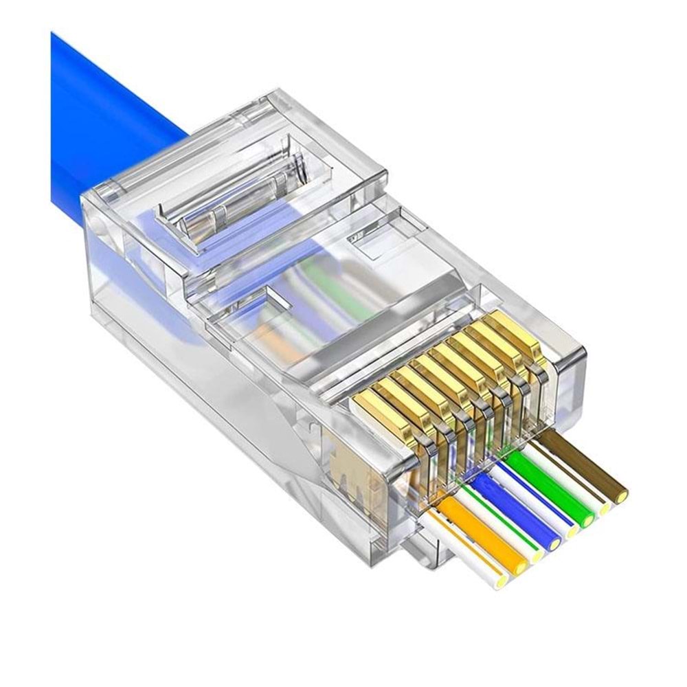NBTech NB-560C6 RJ-45 Cat6 100 Lü Paket Yeni Nesil RJ45 Jack UTP