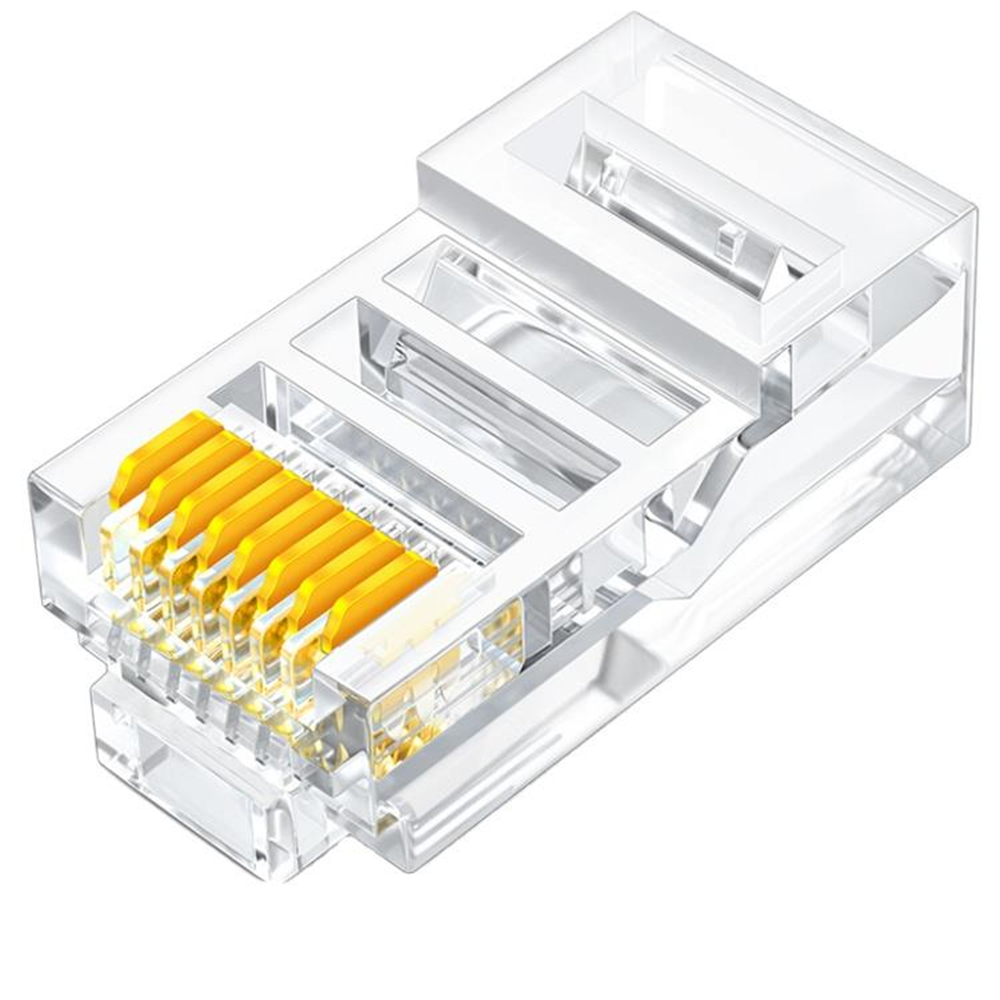 NBTech NB-CAT460 Cat6 Jak, RJ45 Konnektör, Cat6 Plug 100 lü Paket