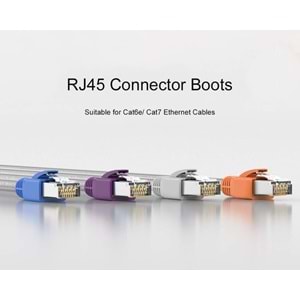 NBTech Nb-CAT7100 Cat7 RJ45 Koruma Kılıfı CAT7 Cover Gri 100 Adet