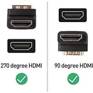 NBTech NB-HDMFM HDMI to HDMI Erkek Dişi L Dirsek Ara Konnektör