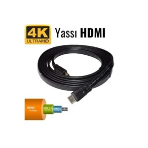 NBTech NB-HDR15 3D/4K/2K Full HD 1.4V Yassı HDMI Kablo 15 Metre