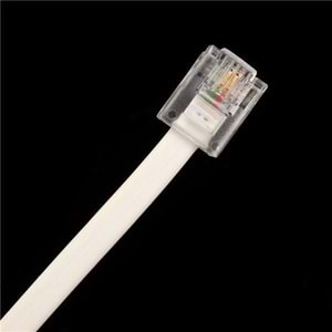 PrimeX PX-KKT10 2CX0.10mmx7 10 Metre ADSL RJ11 Telefon Kablosu Gri