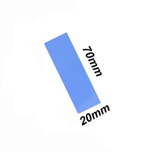 NBTech NB-PAD01 7x2 cm 1mm 3.4Gr Yüksek İletken Termal Pad, Mavi Thermal Pad (M2 ssd, Chipset, Cep telefonu, Notebook, PS4,PS5 Uyumlu)