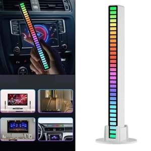 PrimeX PX-RGB08 RGB Ses Algılayıcı, Rgb Müzik Ses Ritim Işığı, Araba Ev Ses Led Ritim Şerit Işığı, Çoklu Mod RGB ses Algılayıcı