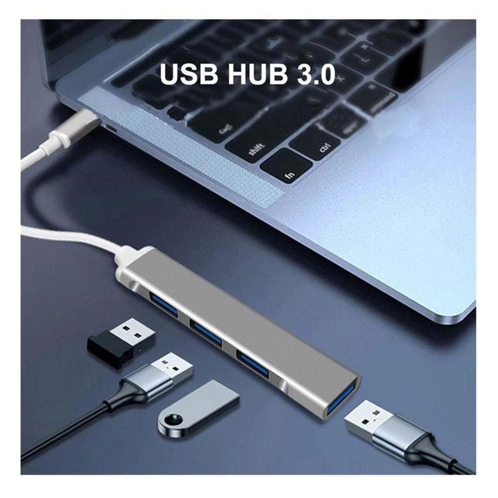 NBTech NB-TYP4 Macbook/Asus/Hp/Lenovo 4 Port Type-C USB3.0 Çoklayıcı