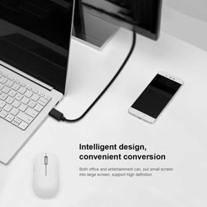 Qgeem QG-UA17 Type-C To VGA Kablo 1.2 mt