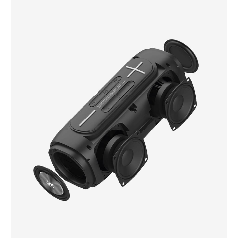 LinkTech Premium R109 Siyah Extra Bass Bt5.0,Fm,SD,USB Ses Bombası, Kablosuz Hoparlör