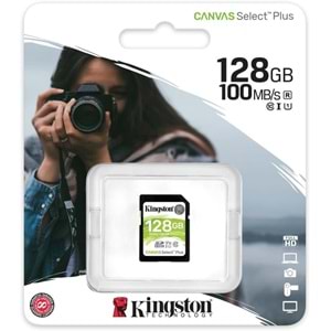 Kingston SDHC 128GB SDS2/128GB Select Plus Class10 Hafıza Kartı