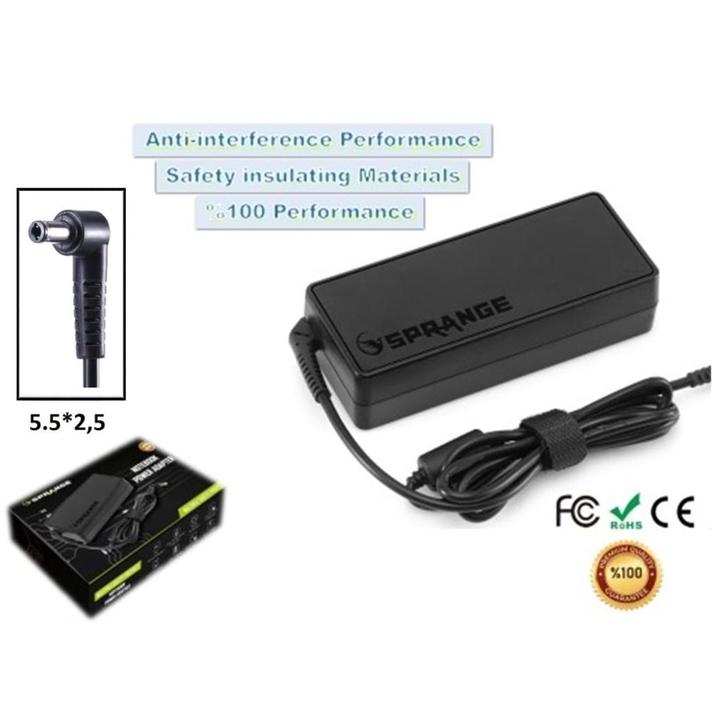 Sprange SRL11 90W 20V 4.5A 5.5*2.5 Lenovo Notebook Şarj Adaptör