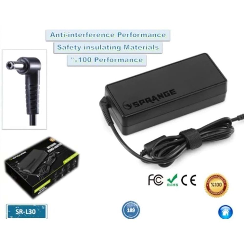 Sprange SRL30 Plus 5.5*2.5mm 12V 7A Plastik Adaptör