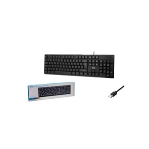 TRIO TRK100 USB Kablolu Klavye, Kablolu Türkçe Q Klavye