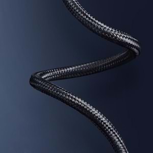 Dark Siyah 1m USB Type-C 240W PD Ultra Hızlı Şarj ve 480Mbps Örgülü Kablo DK-CB-USB240PD100